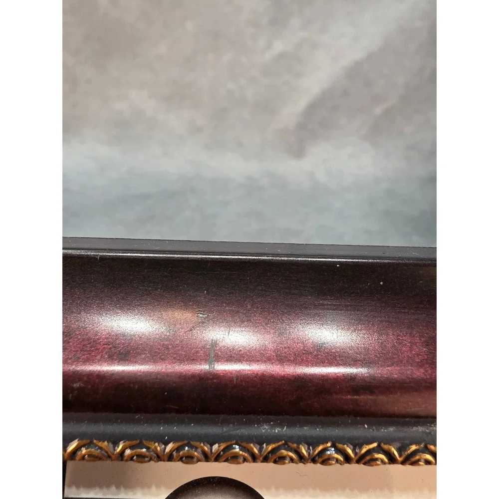 Mainstays 4x6 Photo Frame Mahogany Finish Gold Beaded Border MS12-095-004-54